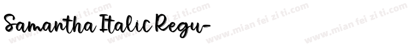 Samantha Italic Regu字体转换